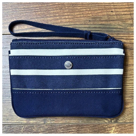 Lands End Canvas Open Tote Bag & Wristlet - Picture 11 of 16